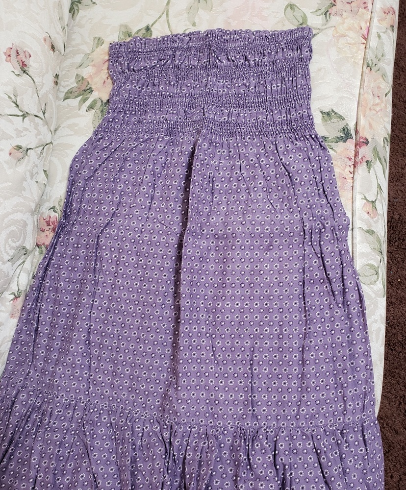 Victoria's Secret purple flower bandeau dress